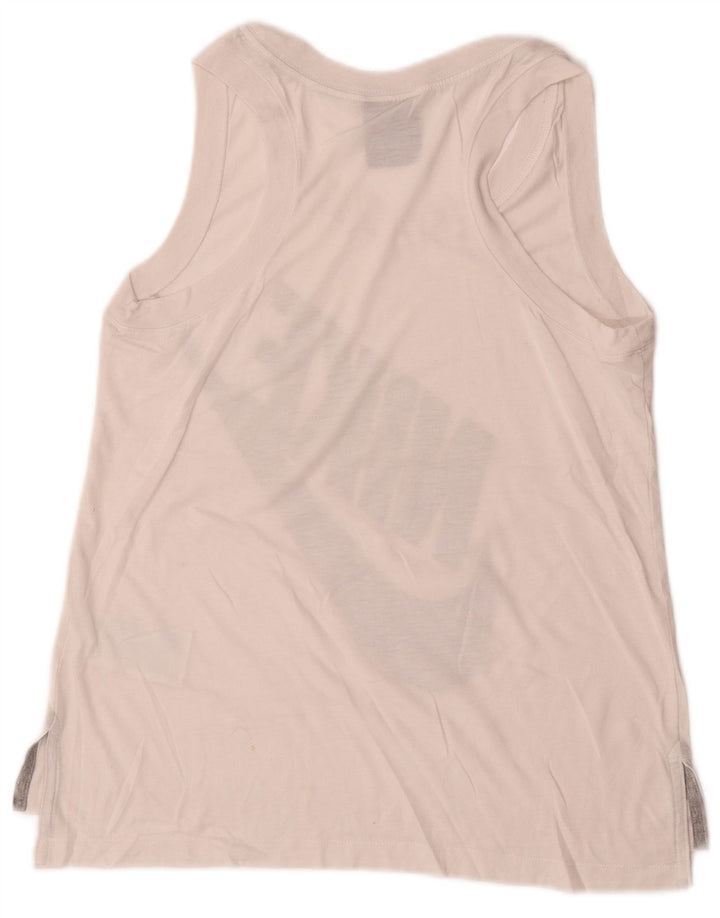 Nike Dame Grafisk Vest Top UK 14 Large White Polyester Sports