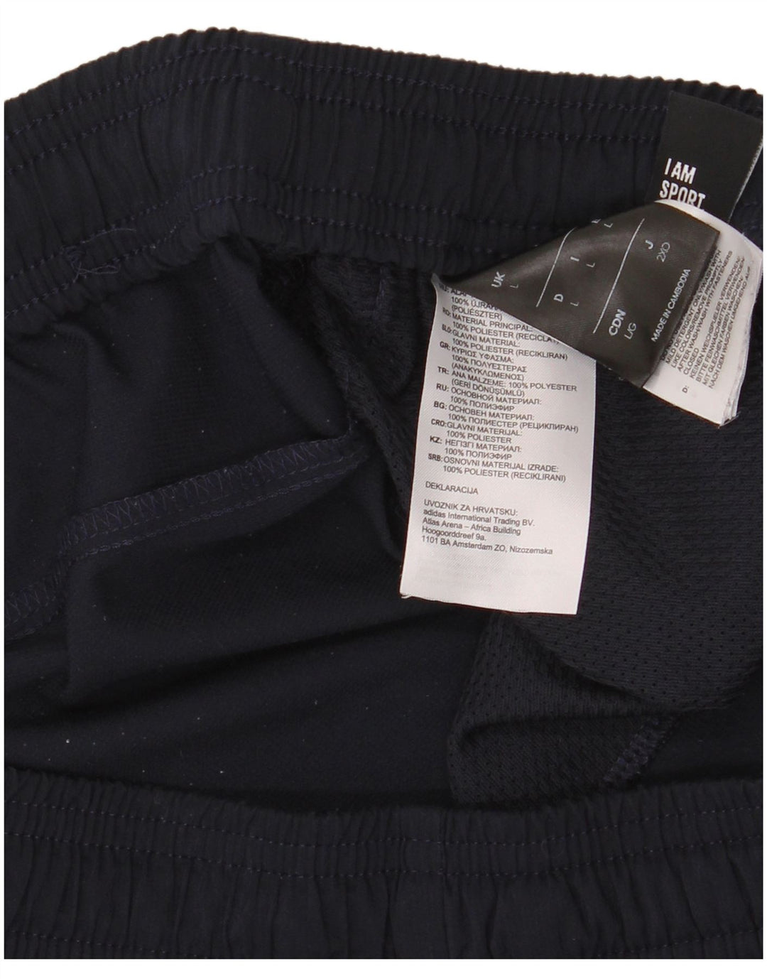 Adidas Træningsdragt bukser til mænd store marineblå polyester
