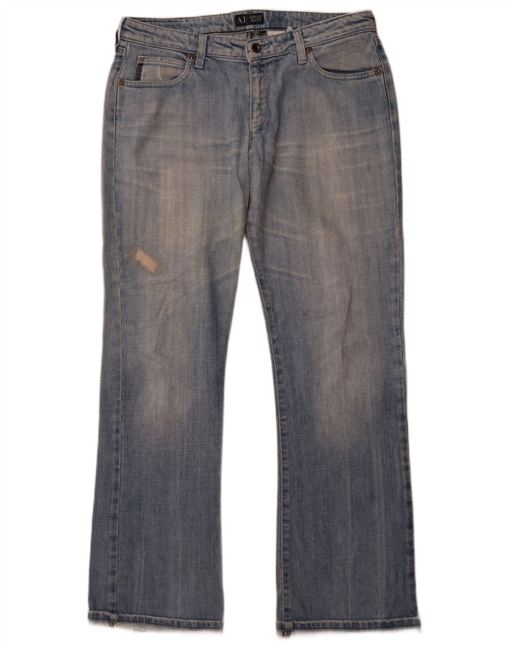 ARMANI Dame Bootcut Jeans W30 L31 Blå Bomuld