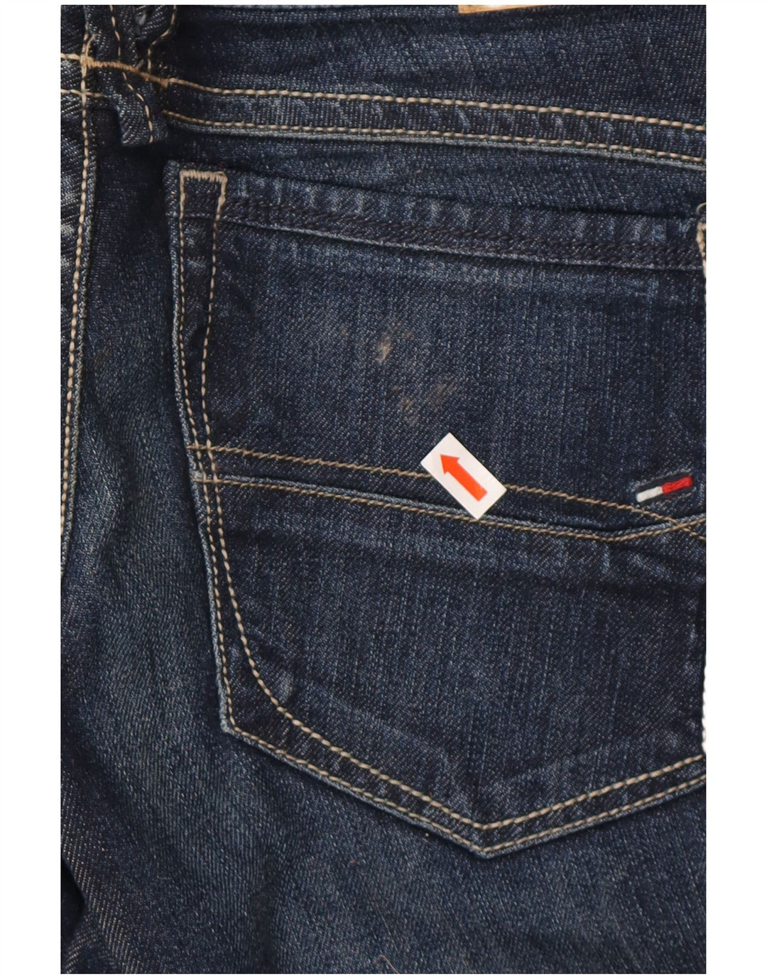 TOMMY HILFIGER Dame Victoria Straight Jeans W29 L32 Blå Bomuld