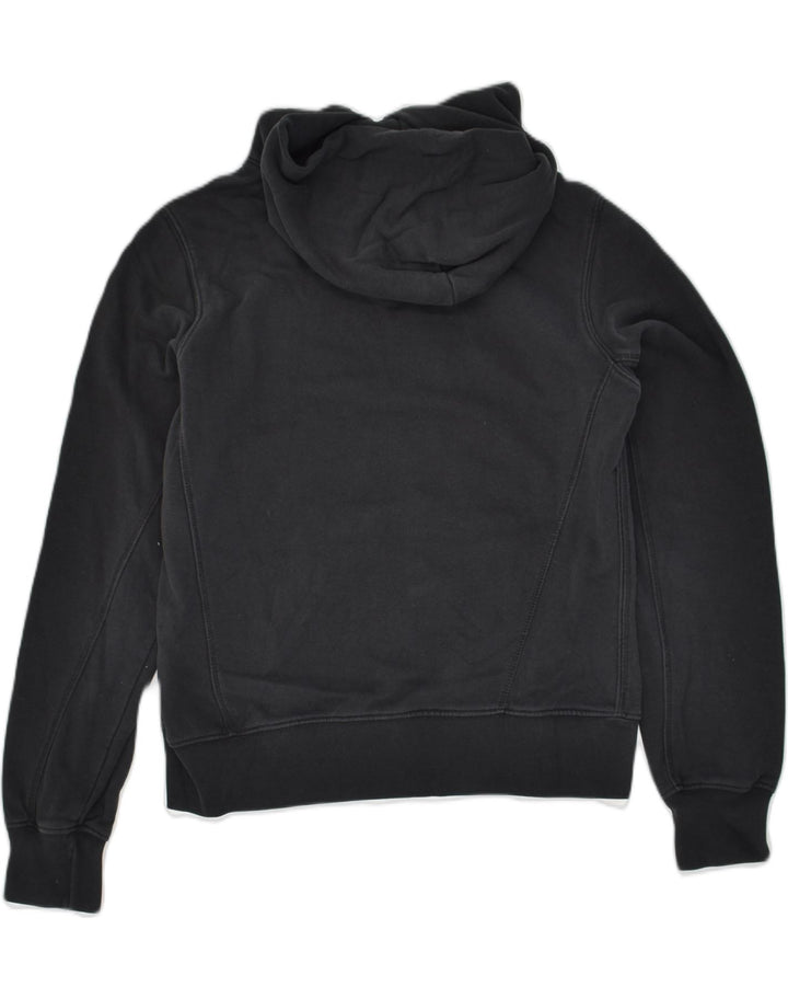 CHAMPION Womens Graphic Hoodie Jumper UK 12 Medium Black Cotton | Vintage Champion | Thrift | Second-Hand Champion | Used Clothing | Messina Hembry 