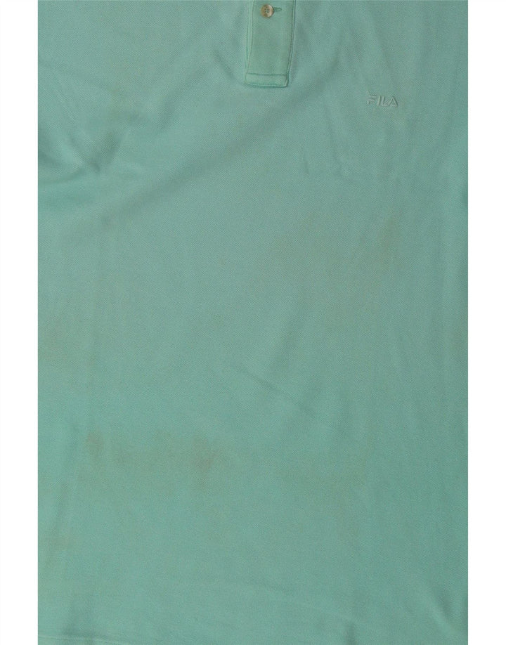 FILA Poloshirt til mænd IT 56 XL Blå Bomuld