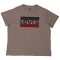Levi's Herre grafisk T-shirt Top 2XL Grå