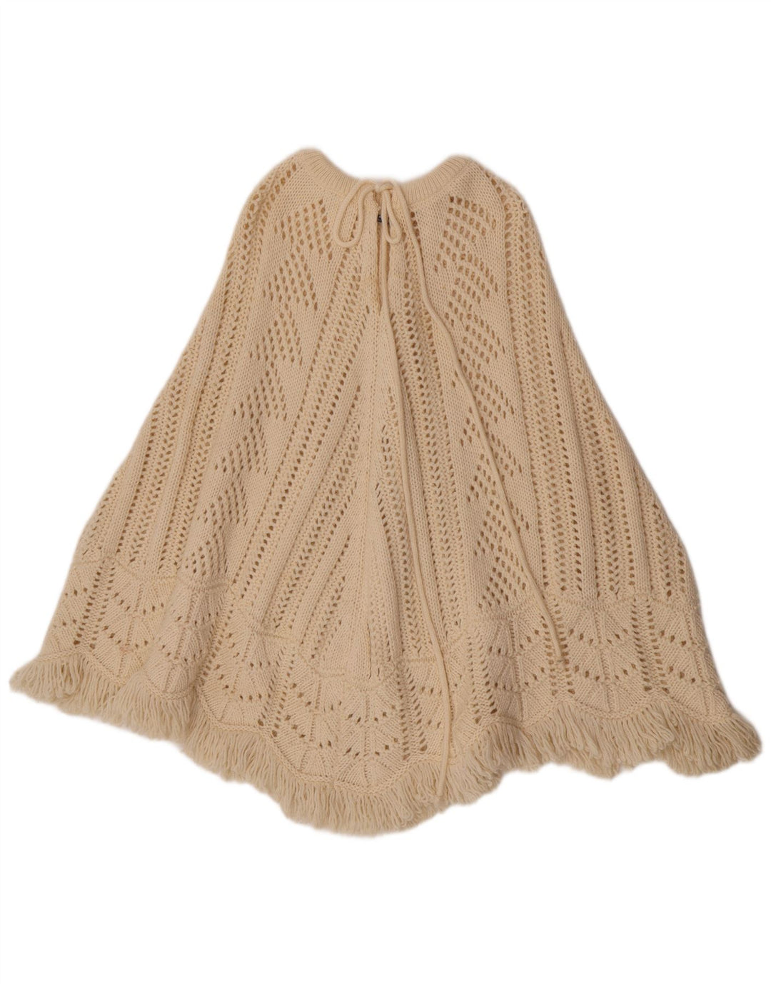 Sisley Dame Poncho Jumper One Size Off White Uld