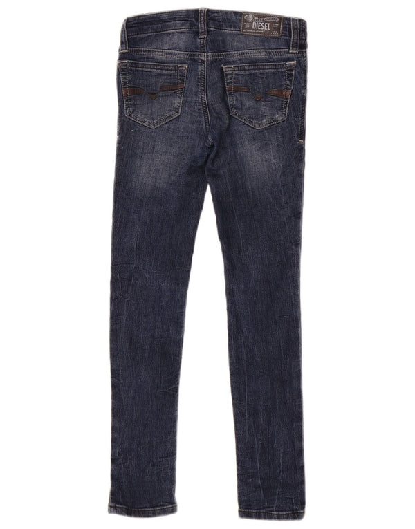 Diesel Boys Skinny Jeans 7-8 År W22 L24 Blå Bomuld