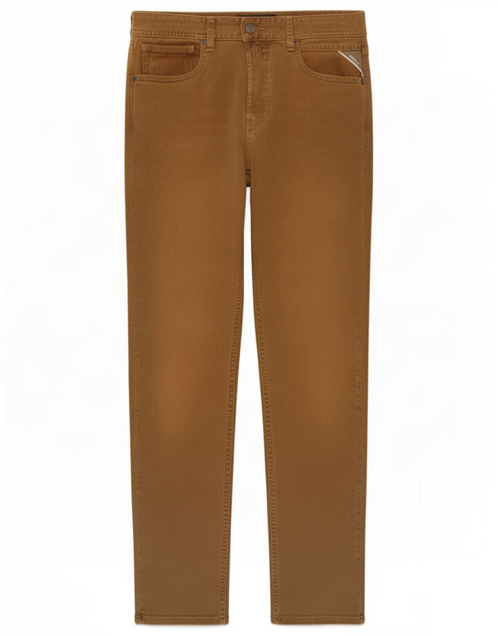 Replay Herre Slim Jeans W30 L30 Brun Bomuld
