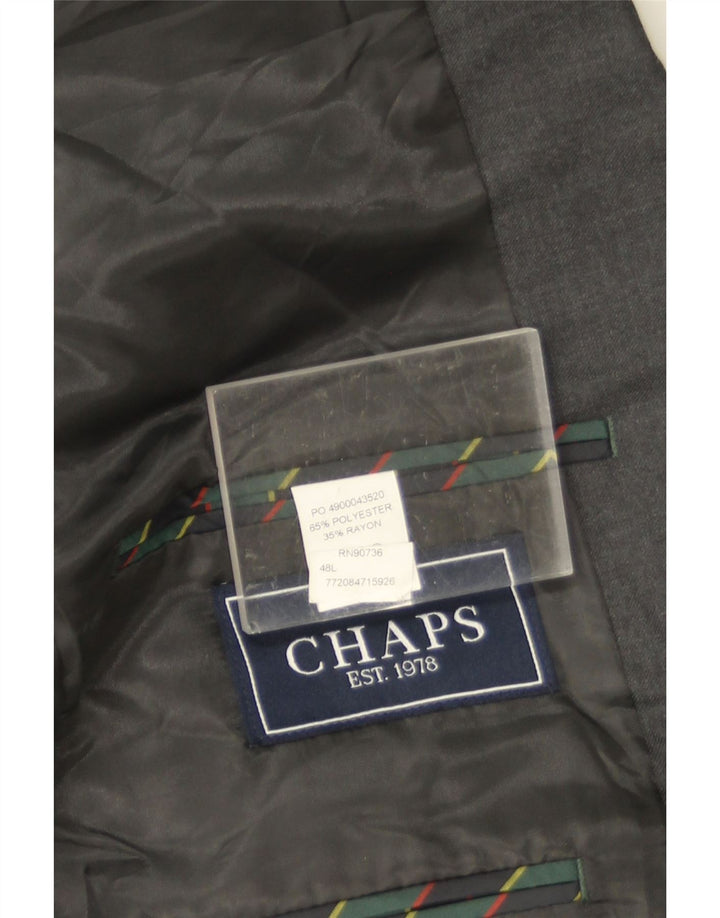 Chaps Herre 2-knaps blazerjakke UK 48 4XL Grå Polyester