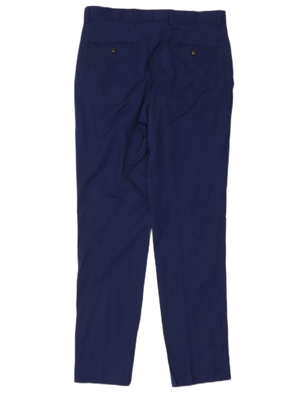 Marks & Spencer Herre Slim Suit Bukser W30 L29 Navy Blue Viscose