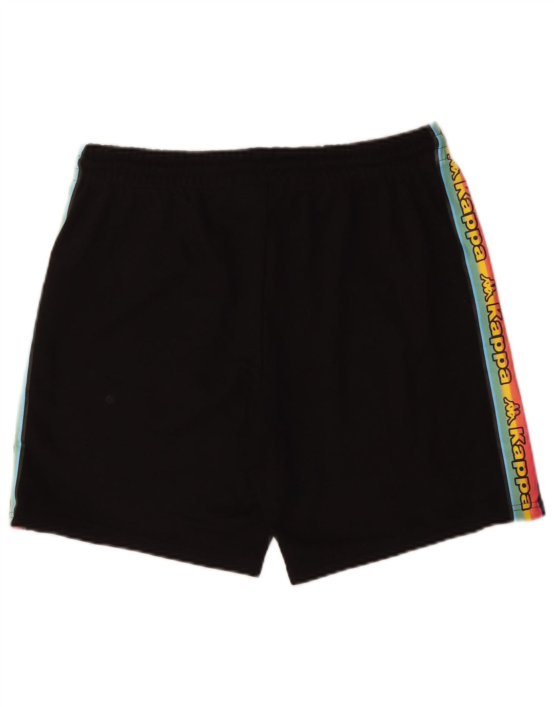 Kappa Herre grafiske sportsshorts Medium Sort Colourblock Bomuld