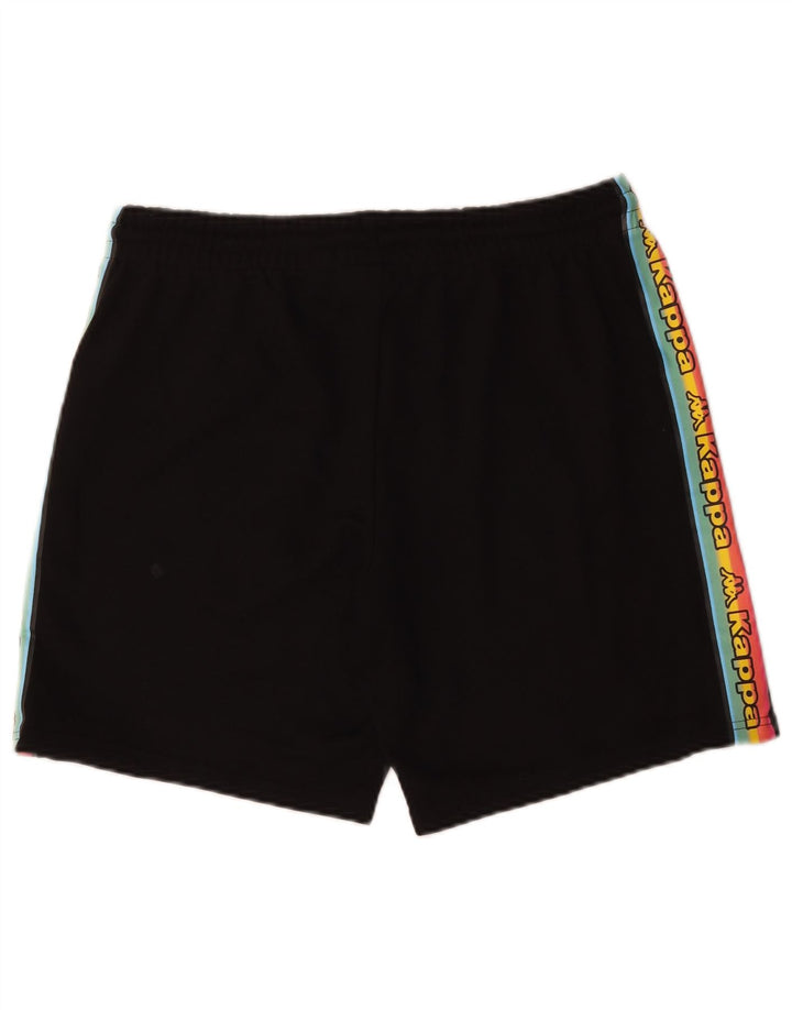 Kappa Herre grafiske sportsshorts Medium Sort Colourblock Bomuld