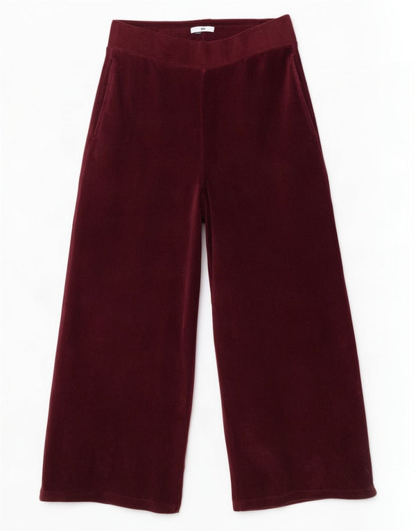 Marks & Spencer Womens Tracksuit Bukser med brede ben UK 16 Large Burgundy