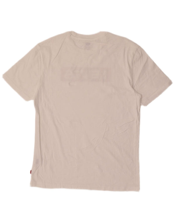 Levi's Herre grafisk T-shirt top mellem hvid bomuld