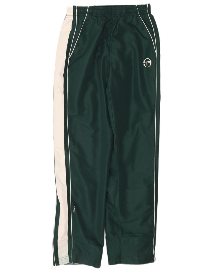 Sergio Tacchini Herre træningsdragt Bukser Small Green Colourblock Polyester