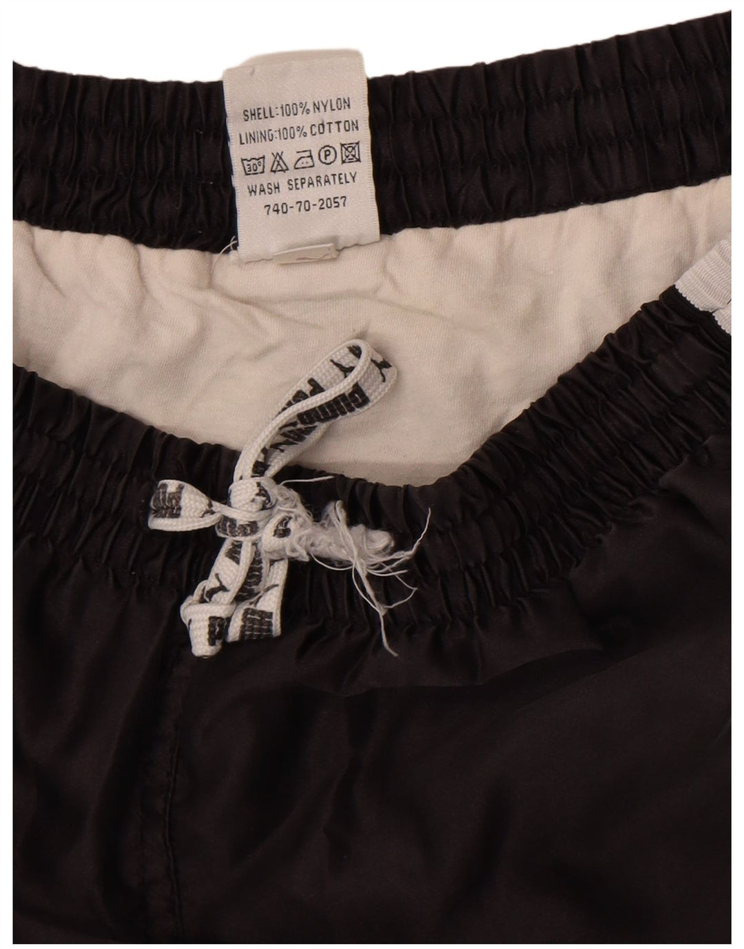 Puma Herre grafiske sportsshorts Small Black Colourblock Nylon