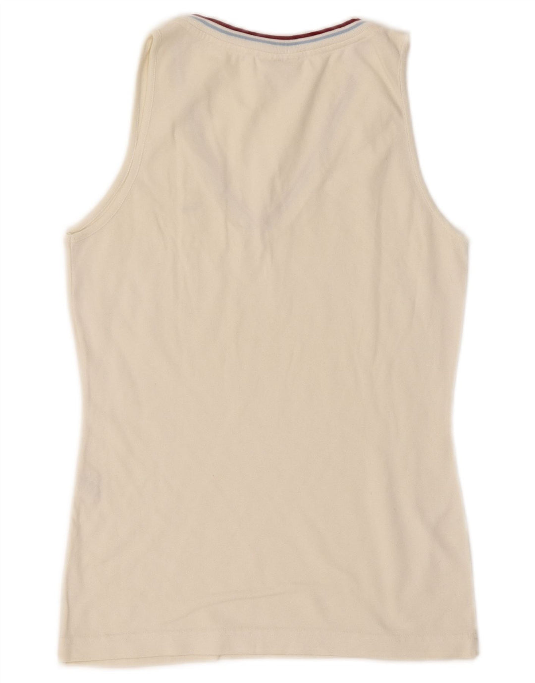 Lacoste Damevest Top Størrelse 40 Medium Off White Bomuld