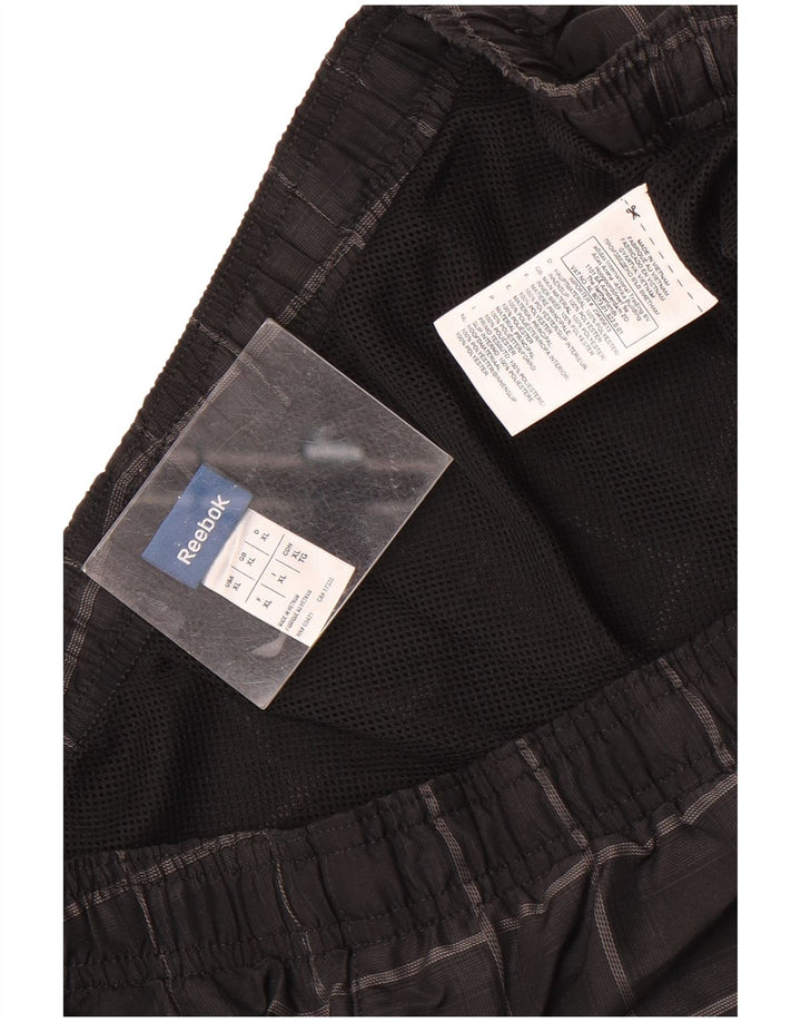 Reebok Sportshorts til mænd XL sort ternet polyester