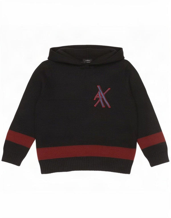 Armani Exchange Herre hættetrøje Sweater Large Black Colourblock