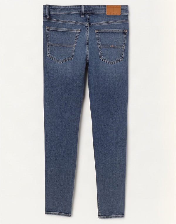 Tommy Hilfiger Herre Austin Slim Tapered Jeans W33 L34 Blå Bomuld