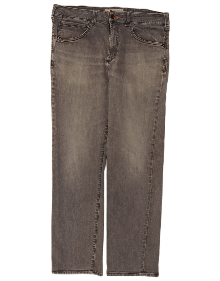 Lee Mens Modern Series Straight Jeans W36 L32 Grå Bomuld