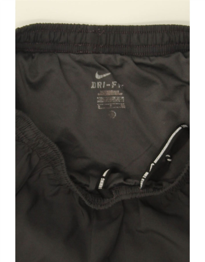 NIKE Womens Dri Fit Sport Shorts UK 10 Small Grey Colourblock Polyester Vintage Nike and Second-Hand Nike from Messina Hembry 