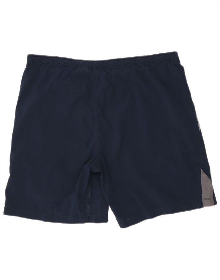 Nike Sportsshorts til mænd Small Navy Blue Colourblock Polyester