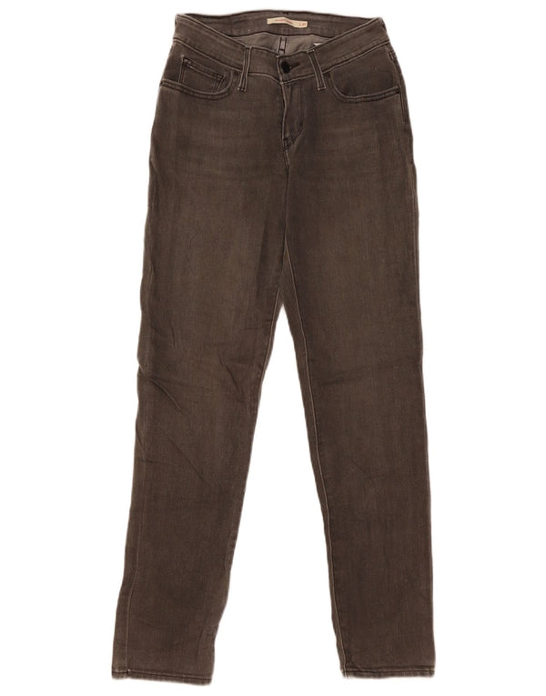 Levi's Womens 511 Curvy Skinny Jeans W27 L30 Grå Bomuld