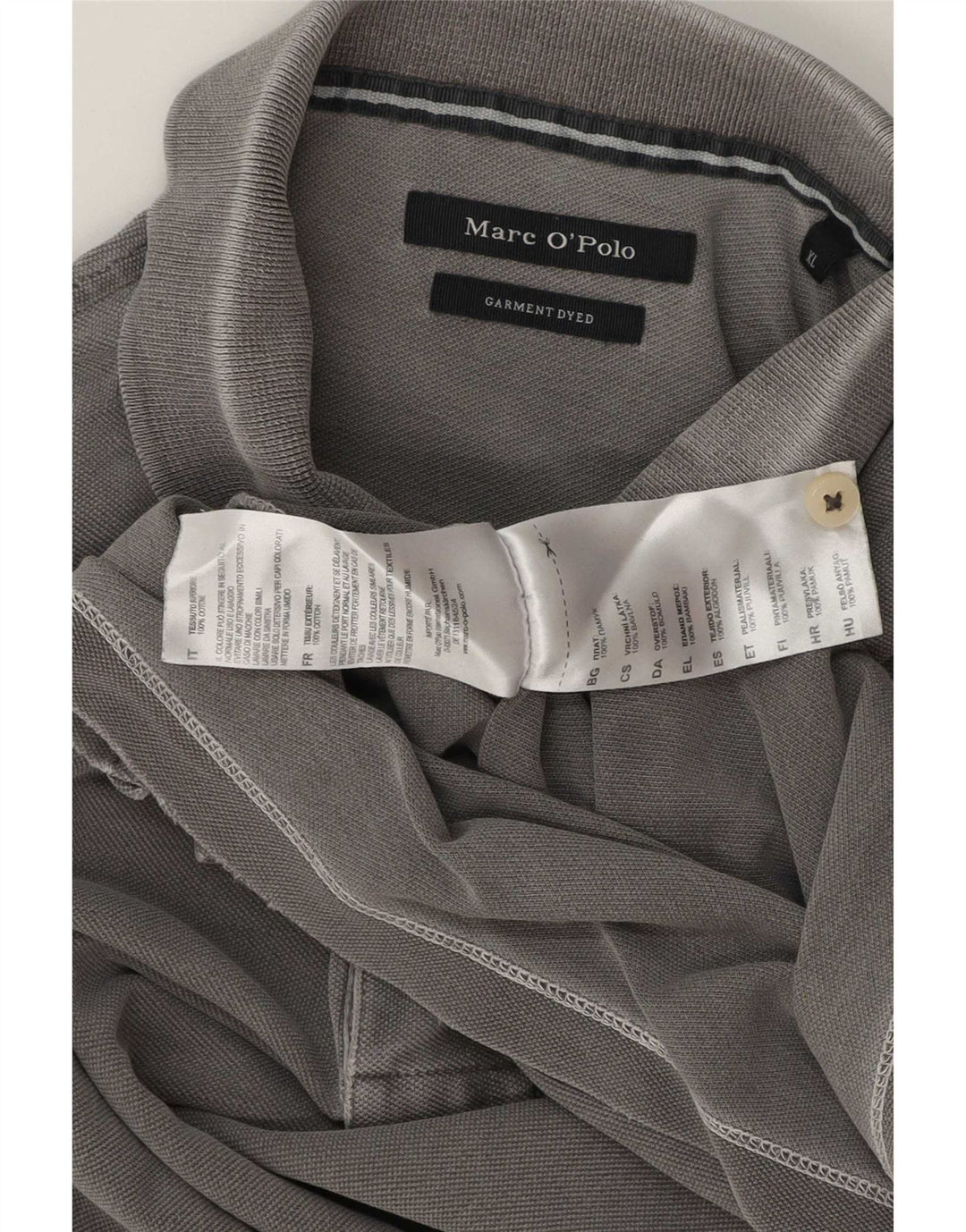 Marc O'Polo herre poloshirt XL grå bomuld