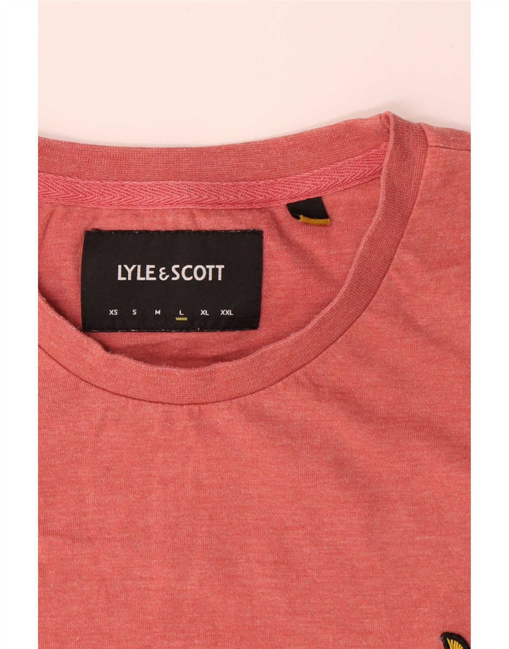 Lyle & Scott Herre T-Shirt Top Stor Pink Polyester