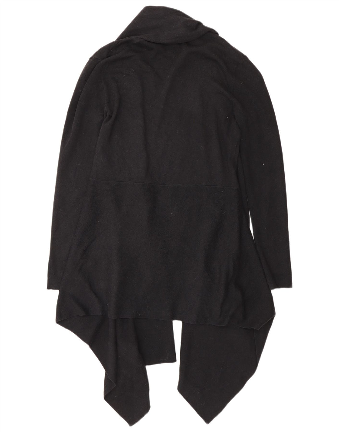 Phase Eight Womens Longline Open Cardigan Sweater UK 14 Medium Black Bomuld