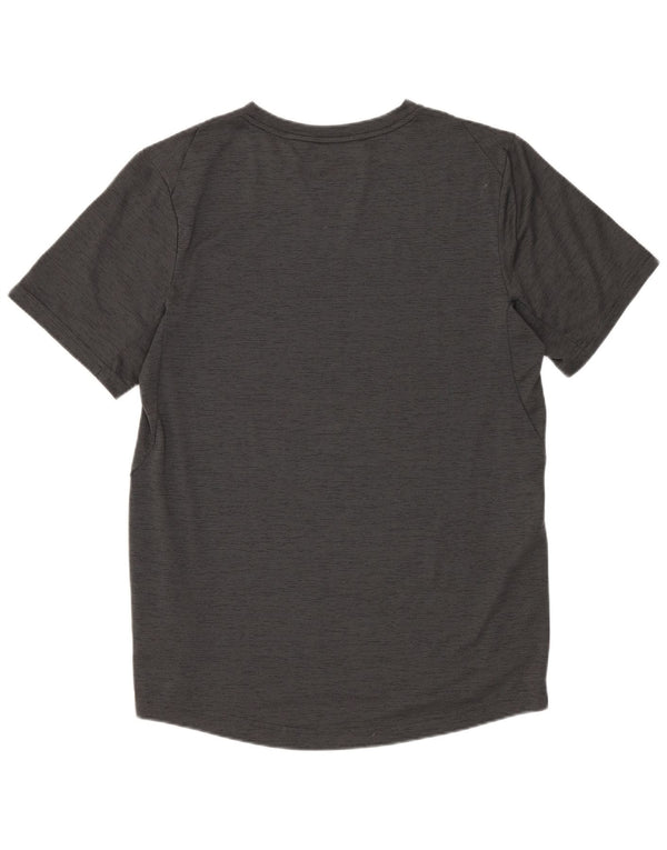 Nike Boys Dri Fit T-Shirt Top 13-14 Years XL Grey Flecked Polyester