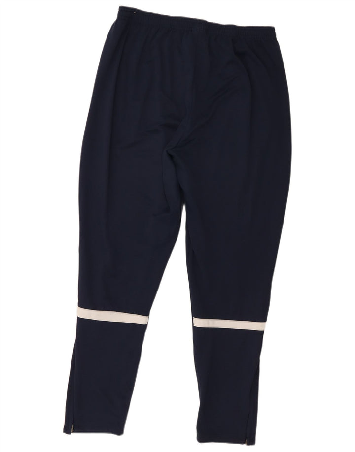 Nike Herre Dri Fit træningsdragt Bukser Large Navy Blue Polyester