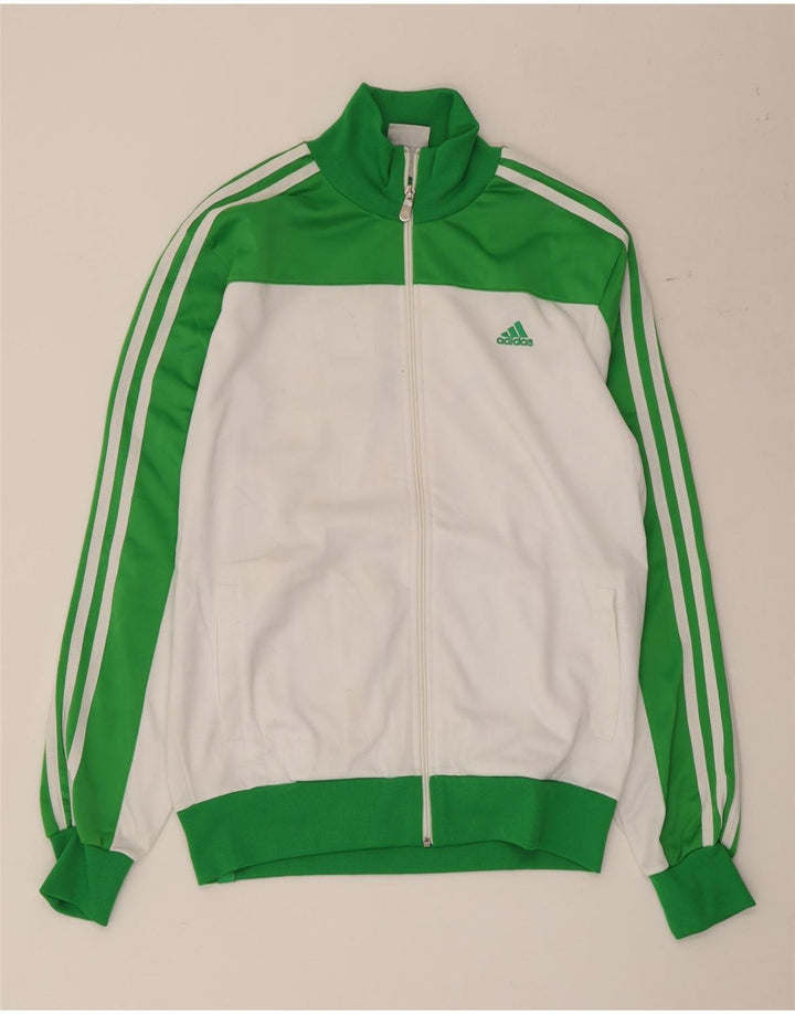 Adidas Herre 3D Arc træningsdragt Topjakke UK 38/40 Medium White Colourblock