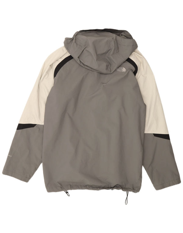 The North Face Regnjakke med hætte til mænd UK 42 XL Grå Colourblock Nylon