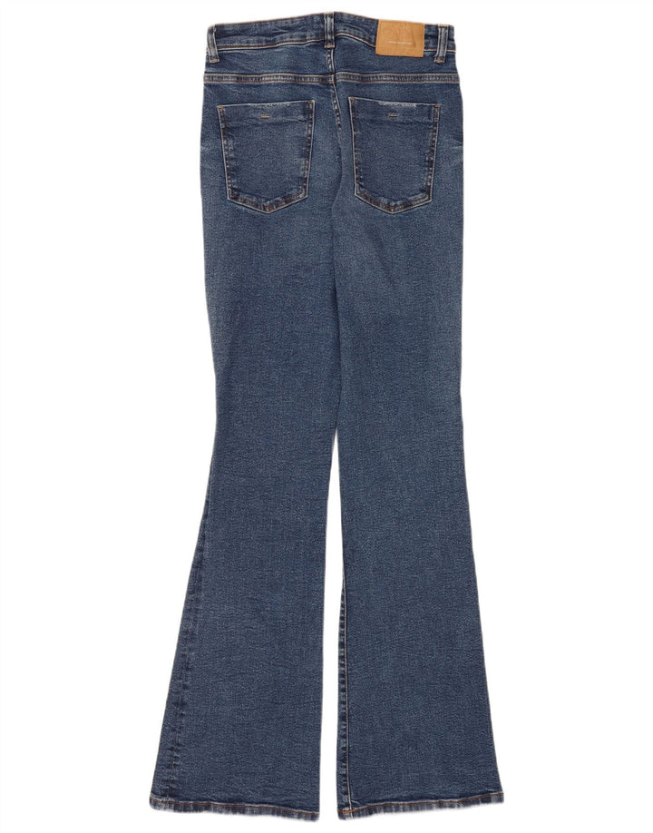Zara Dame Flared Jeans EU 40 Medium W30 L34 Blå