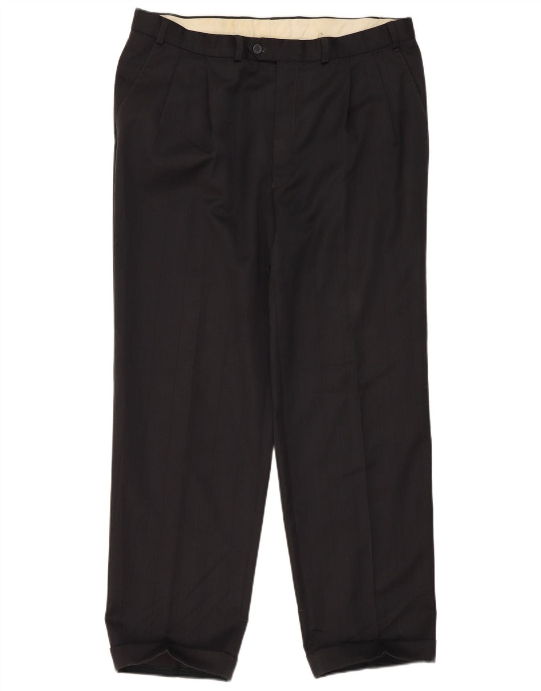 Marks & Spencer Herre Pegged Suit Bukser W38 L31 Sort Polyester