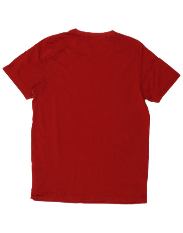 Puma Herre Grafisk T-Shirt Top Lille Rød Bomuld