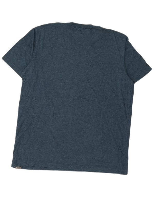 EDDIE BAUER Herre T-Shirt Top XL Blå Bomuld