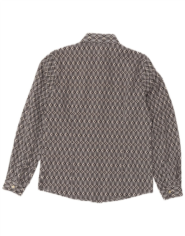 ALTATENSIONE Herreskjorte Medium Sort Geometrisk