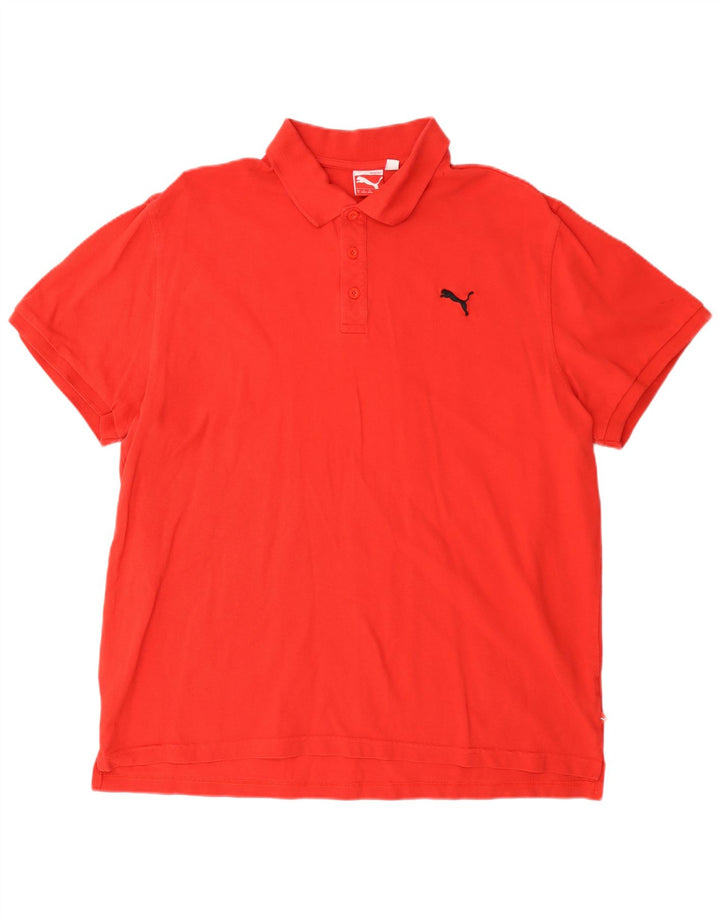 Puma herre poloshirt XL rød bomuld