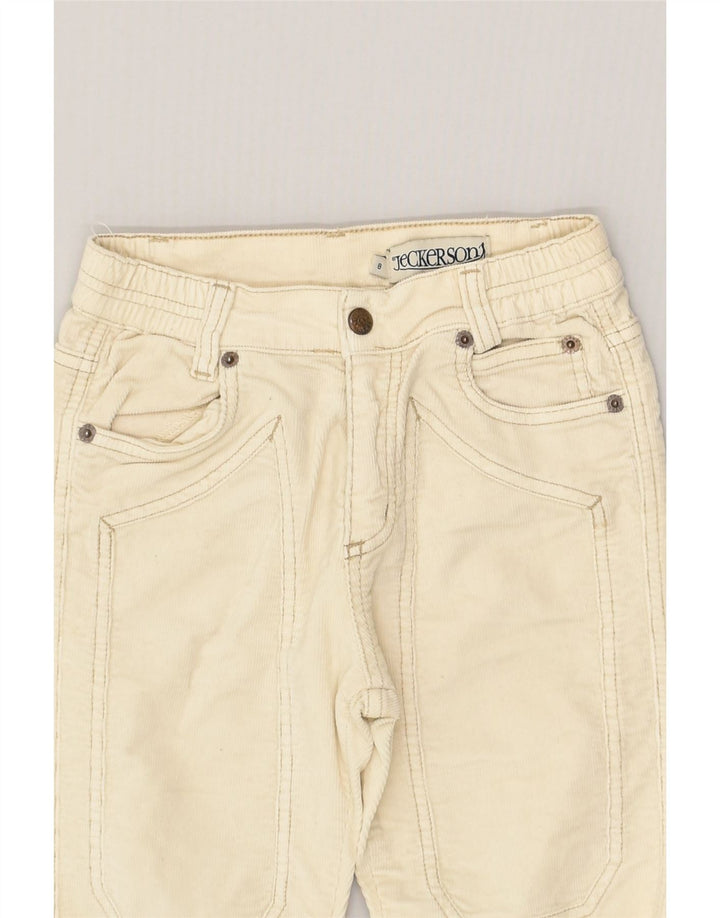 JECKERSON Girls Straight Corduroy Trousers 7-8 Years W22 L22 Beige Cotton | Vintage Jeckerson | Thrift | Second-Hand Jeckerson | Used Clothing | Messina Hembry 
