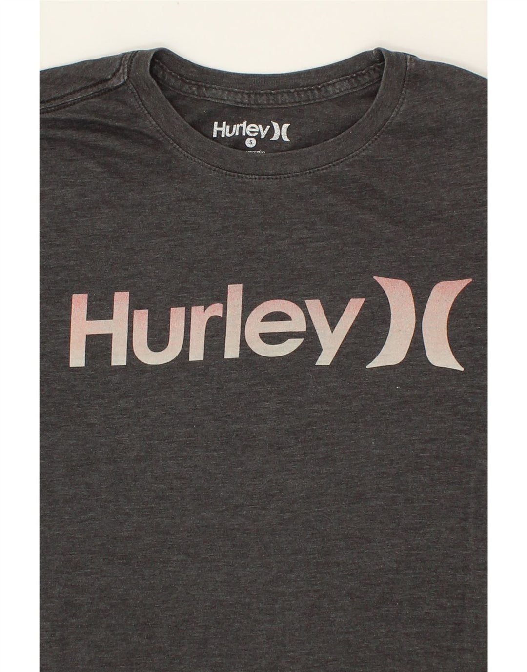 HURLEY Mens Graphic T-Shirt Top Small Grey Cotton Vintage Hurley and Second-Hand Hurley from Messina Hembry 