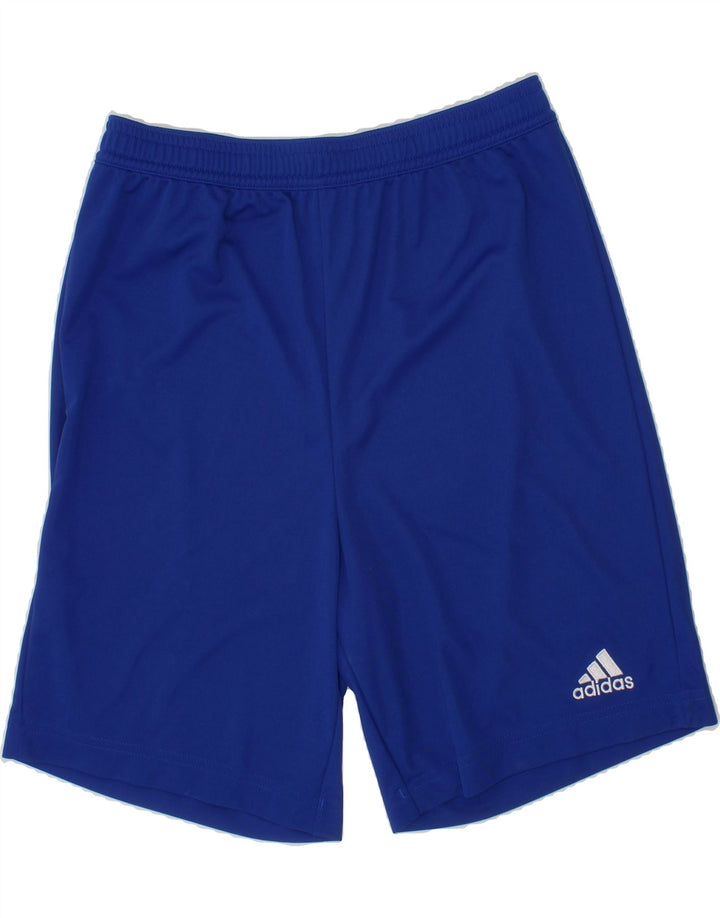 ADIDAS Boys Aeroready Sport Shorts 13-14 Years  Blue Polyester Vintage Adidas and Second-Hand Adidas from Messina Hembry 