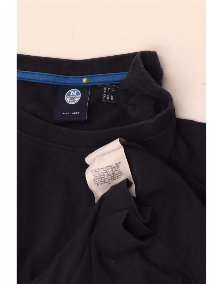 North Sails Herre T-Shirt Top 3XL Marineblå Bomuld