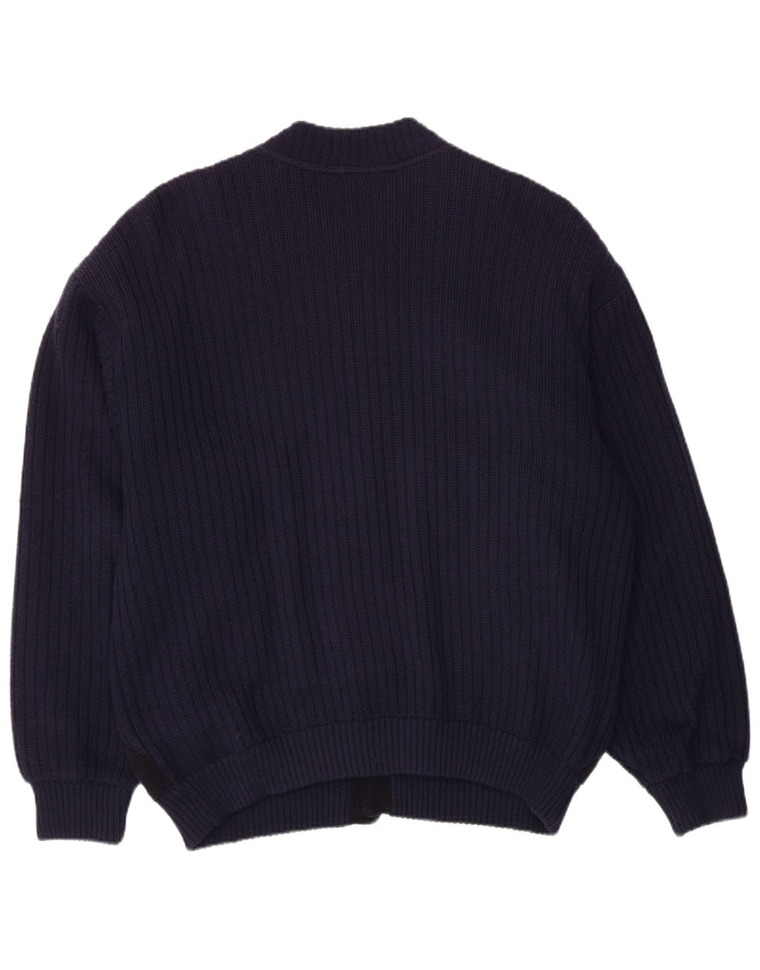 Life Line Herre Cardigan Sweater Large Navy Blue