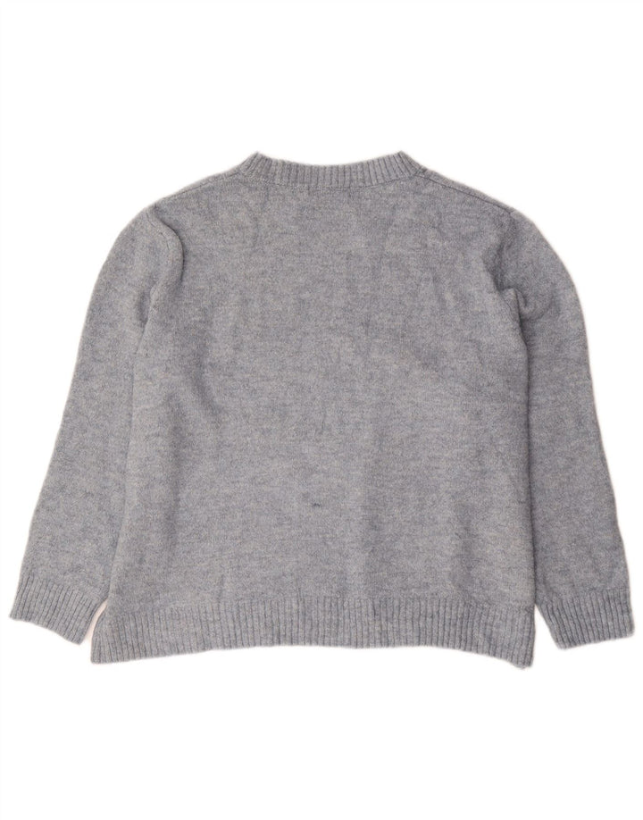 Marks & Spencer dame sweater med rund hals i overstørrelse UK 14 Medium Blue