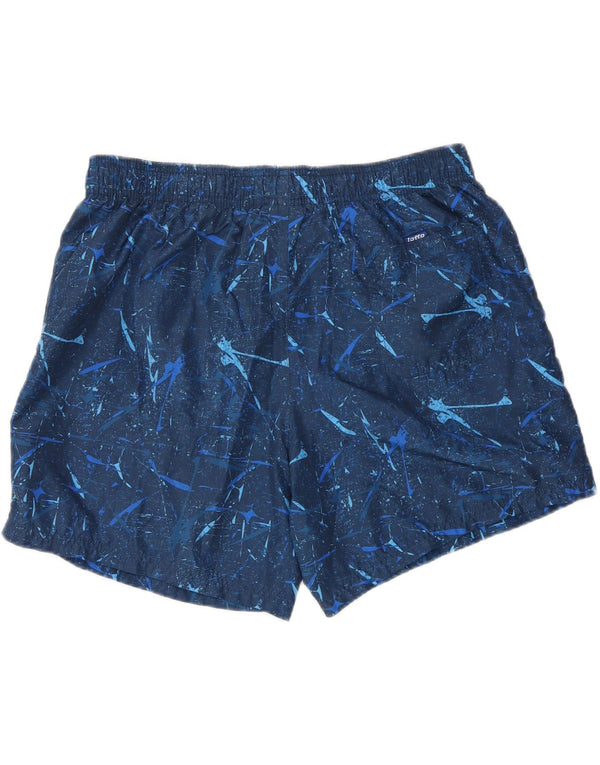 Lotto Mens Graphic Swimming Shorts 2XL Navy Blue Geometric Polyester