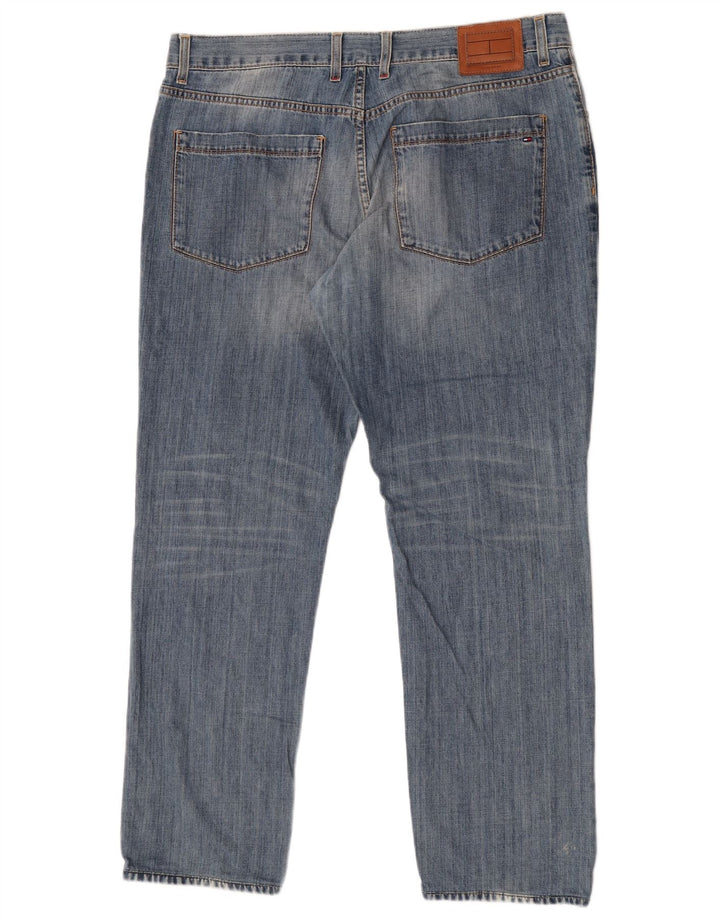 Tommy Hilfiger Herre Straight Jeans W40 L31 Blå Bomuld