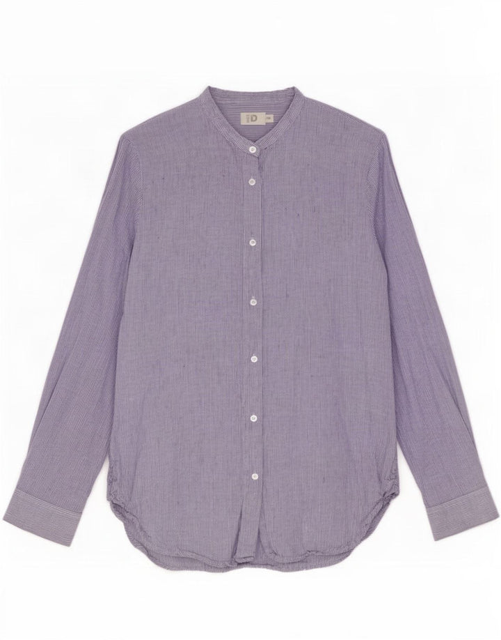 Dacks Dameskjorte UK 14 Medium Blue Pinstripe