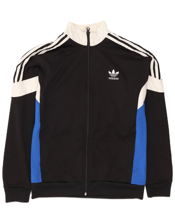 ADIDAS Træningsdragt til drenge Topjakke 13-14 år Sort Colourblock Polyester