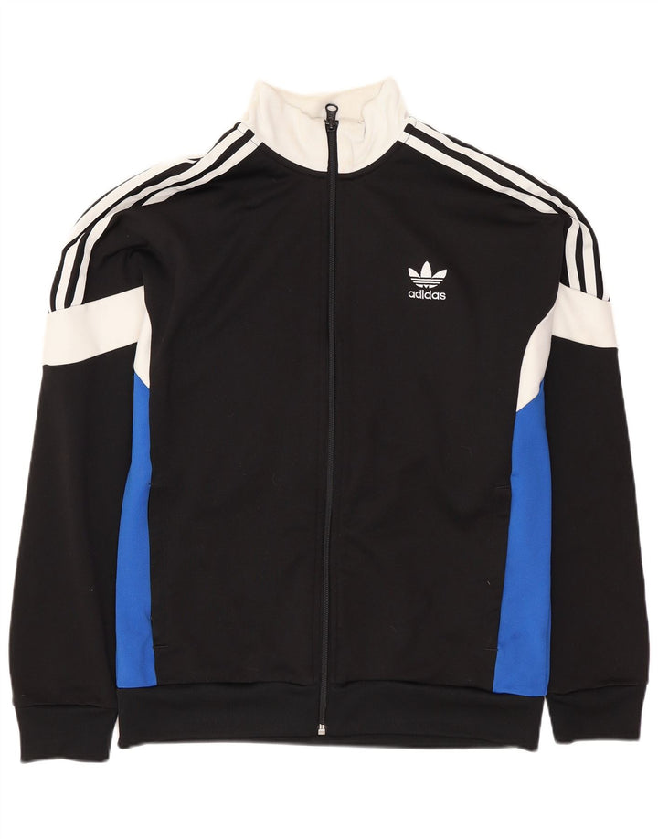 ADIDAS Træningsdragt til drenge Topjakke 13-14 år Sort Colourblock Polyester